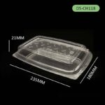DS-CH118 PET Hinged Container – Premium Clear Packaging