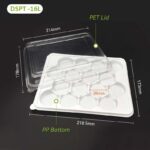 DSPT-16L PET Lid – High-Clarity Protective Cover for DSPT-16B Bakery Tray