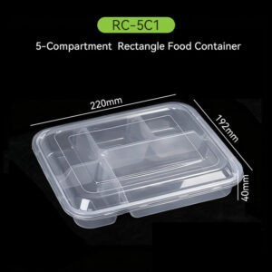 disposable compartment food container