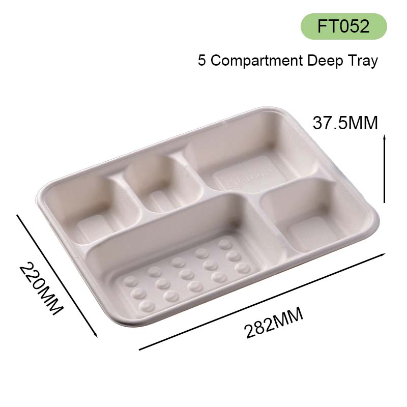5 Compartment Deep Tray