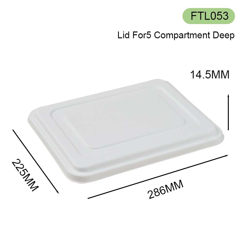 Lid For5 Compartment Deep Tray