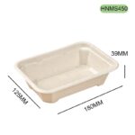 HNMS450 Bagasse Takeaway Box – 450ml Sustainable Food Packaging