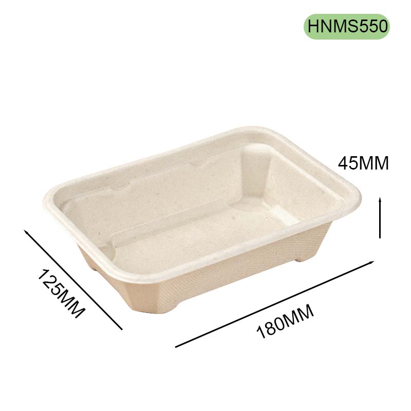 Bagasse Takeaway Box 550ml