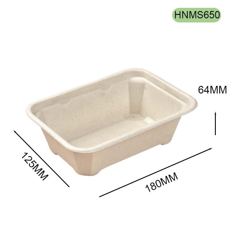 Bagasse Takeaway Box 650ml