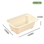 HNMS750 Bagasse Takeaway Box – 750ml Sustainable Food Packaging