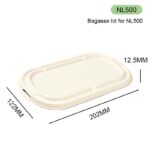 Bagasse Lid NL500 for N-Series Bagasse Containers