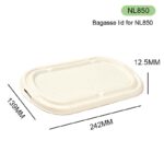 Bagasse Lid NL850 for N-Series(850-1000ml) Bagasse Containers