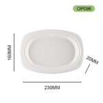 DASHAN OP096 Bagasse Plate – Eco-Friendly Sugarcane Tableware