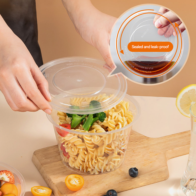 PP Round Container Food Takeaway Pack