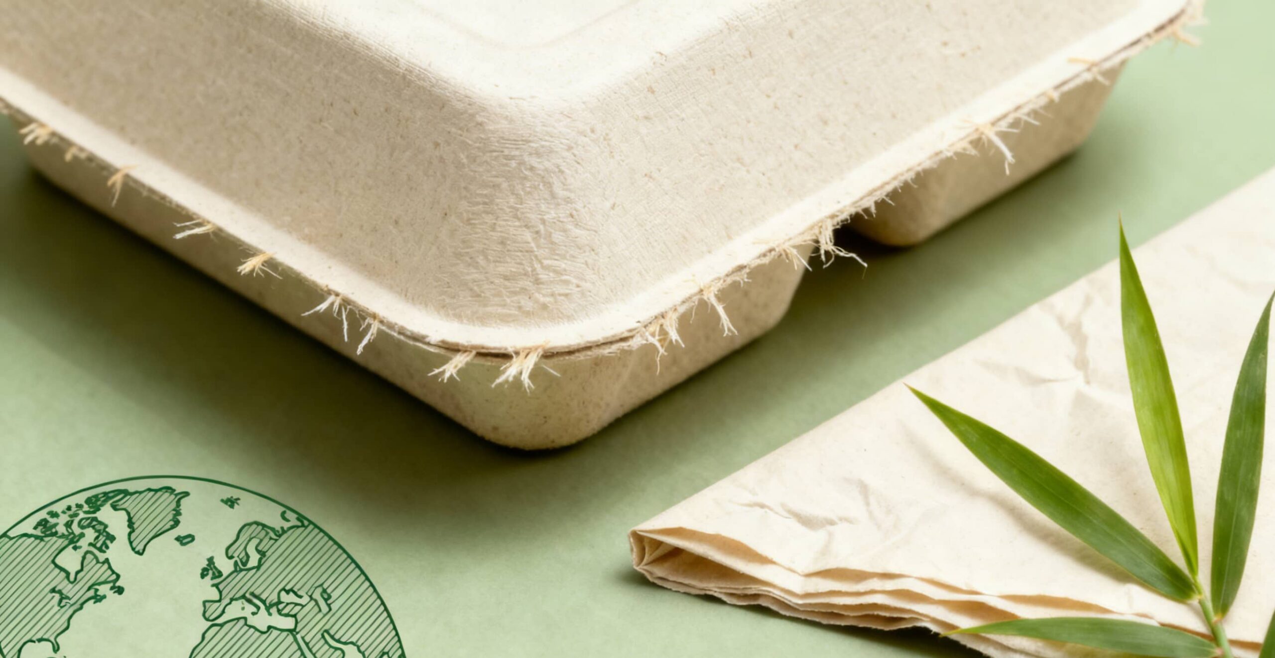 Sugarcane Bagasse and Corn Starch Food Packaging