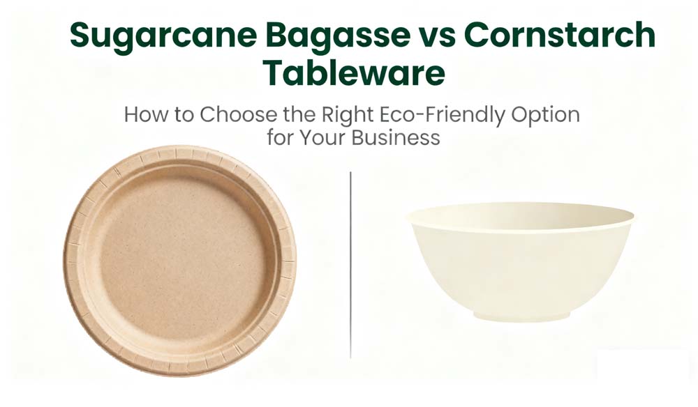 Sugarcane Bagasse vs Cornstarch Tableware: How to Choose the Right Eco-Friendly Option for Your Business