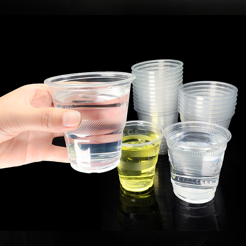 Transparent Embossed PET Cups