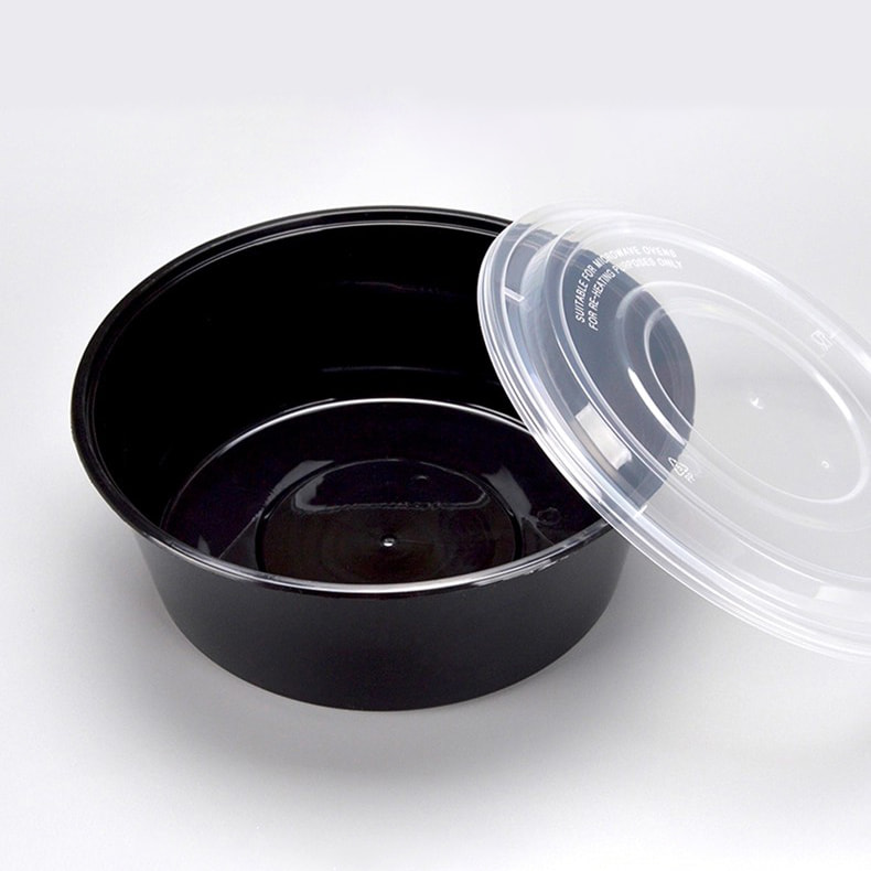 pp round container smooth edge detail