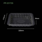 PP Tray 2217 Series – 800 ml Food-Grade Polypropylene Meal Trays