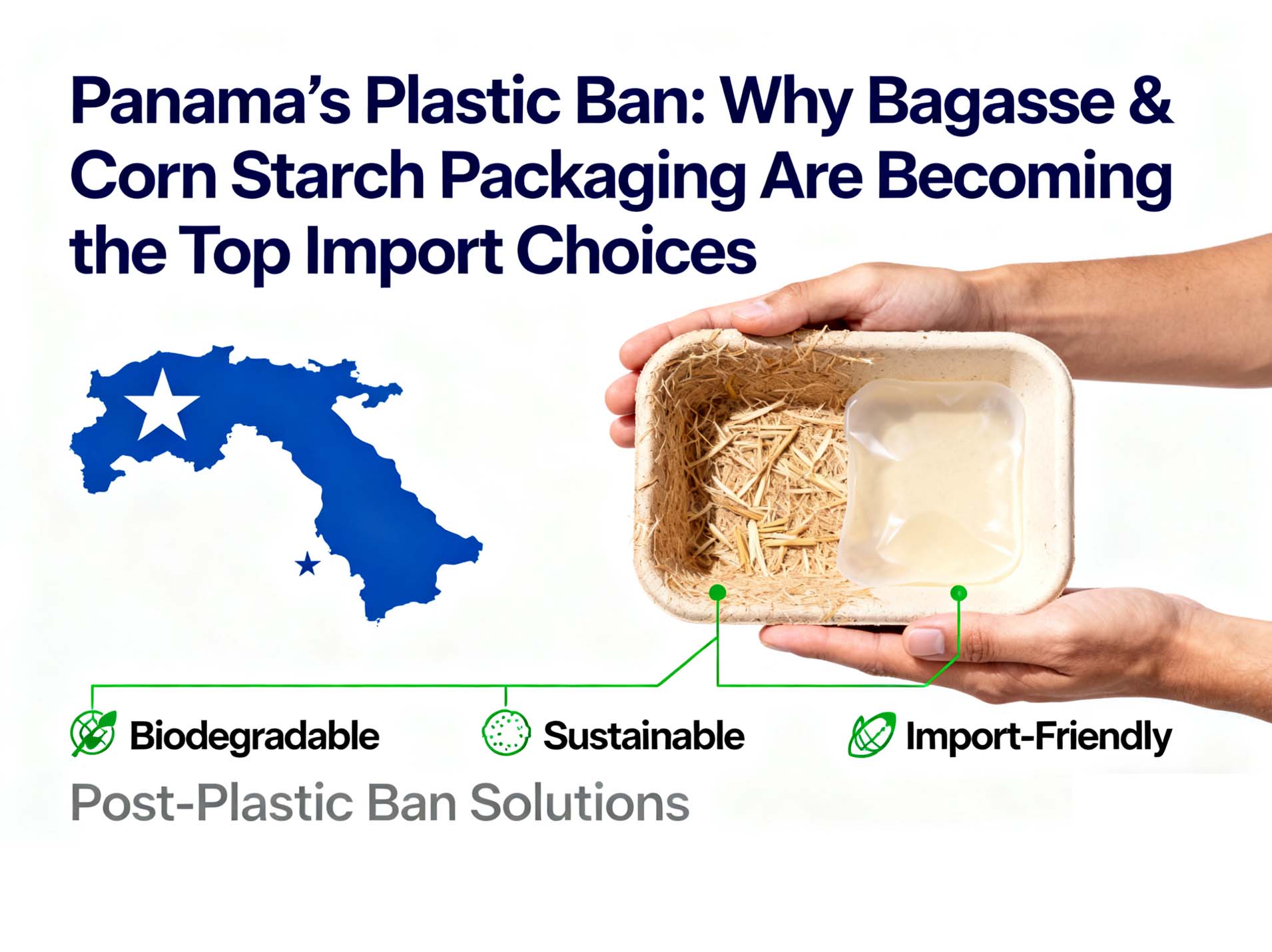 Panama’s Plastic Ban: Why Bagasse & Corn Starch Packaging Are Becoming the Top Import Choices