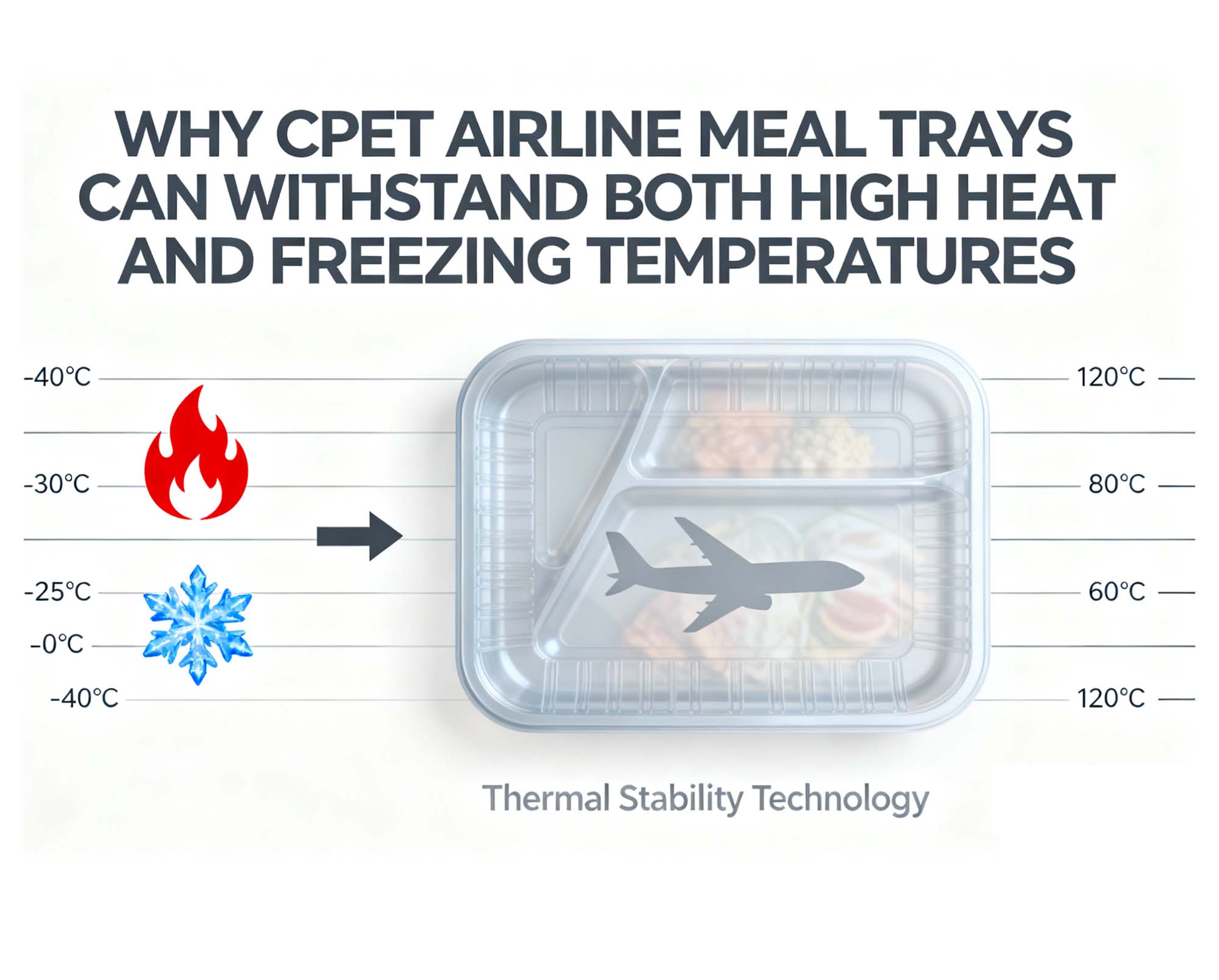 Why CPET Airline Meal Trays Can Withstand Both High Heat and Freezing Temperatures