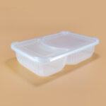 PP Two-Compartment Lunch Box – 1000ml (Model: DSFC-2C)