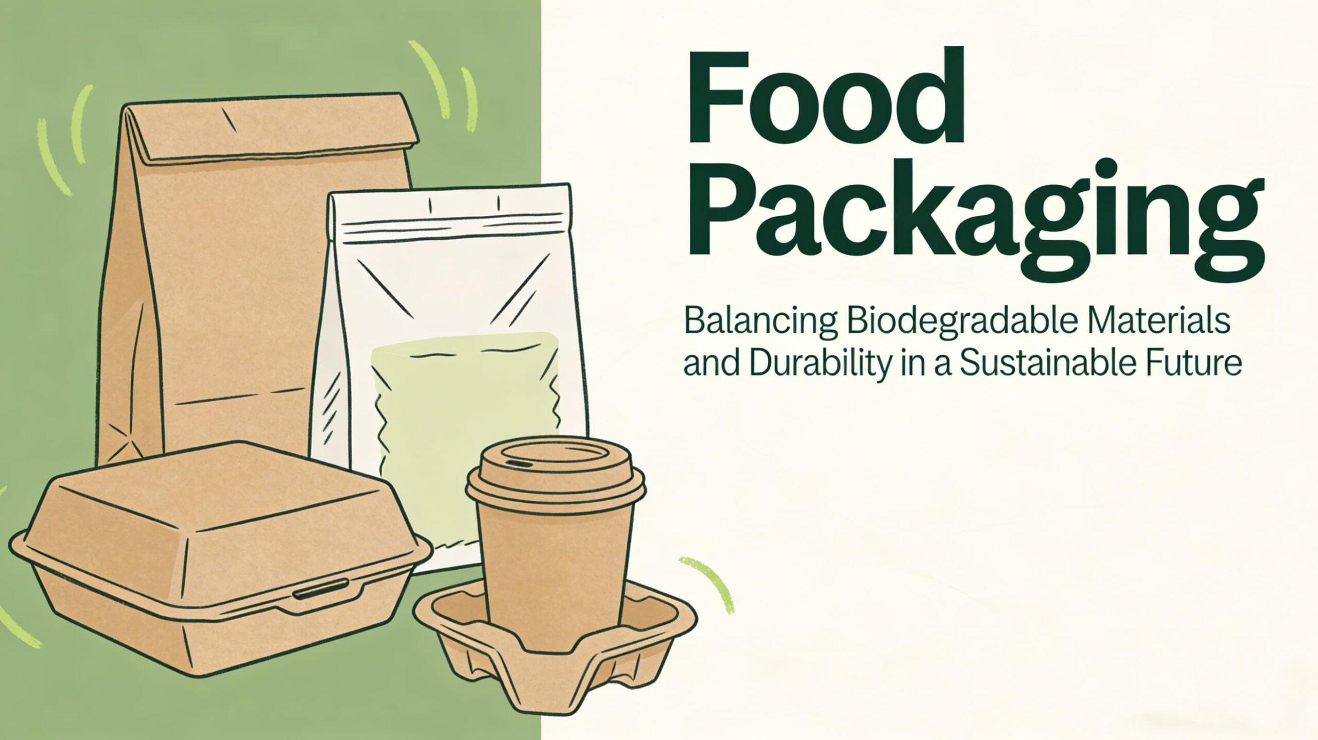Food Packaging Balancing Biodegradable Materials and Durability in a Sustainable Future