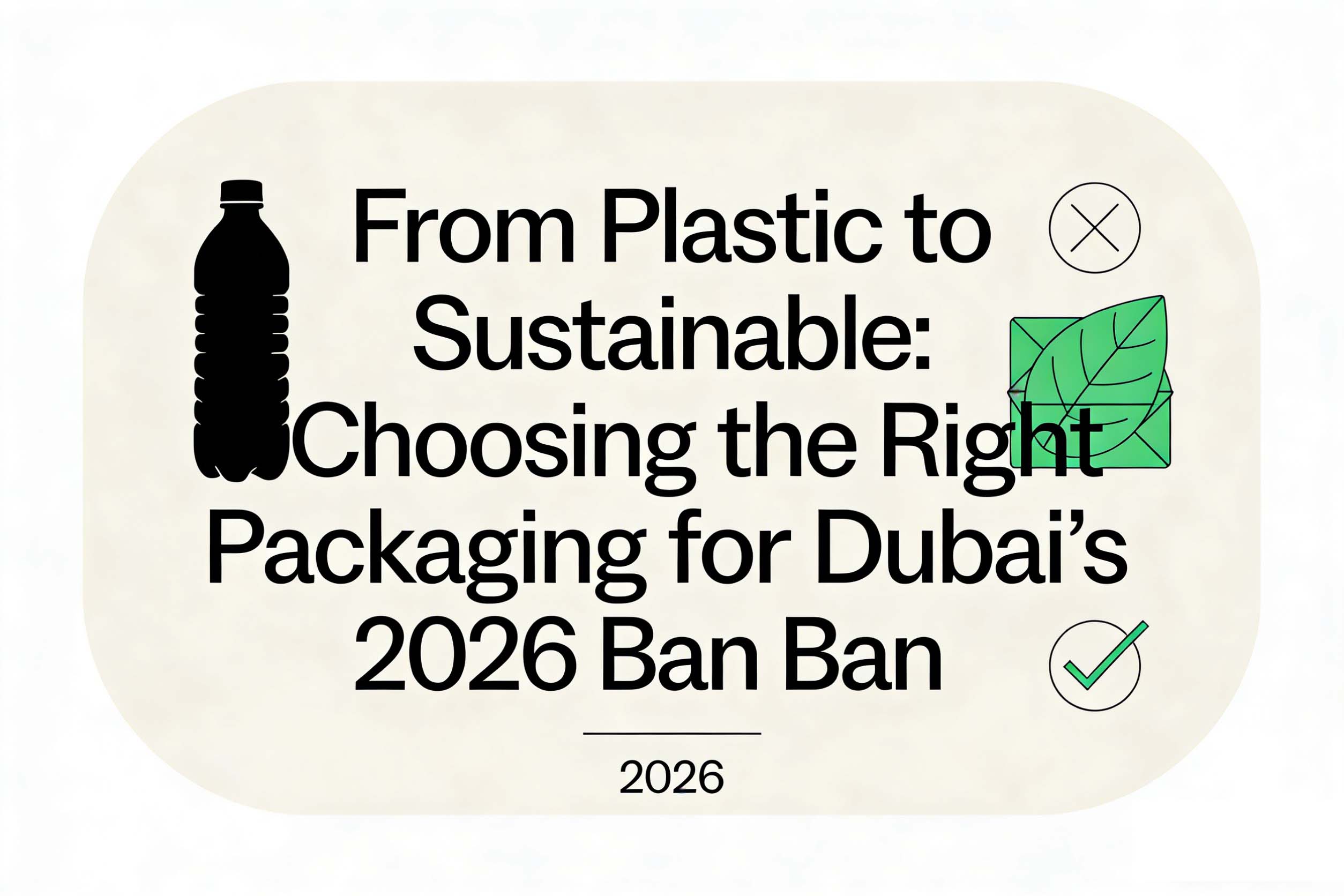 From Plastic to Sustainable: Choosing the Right Packaging for Dubai’s 2026 Ban