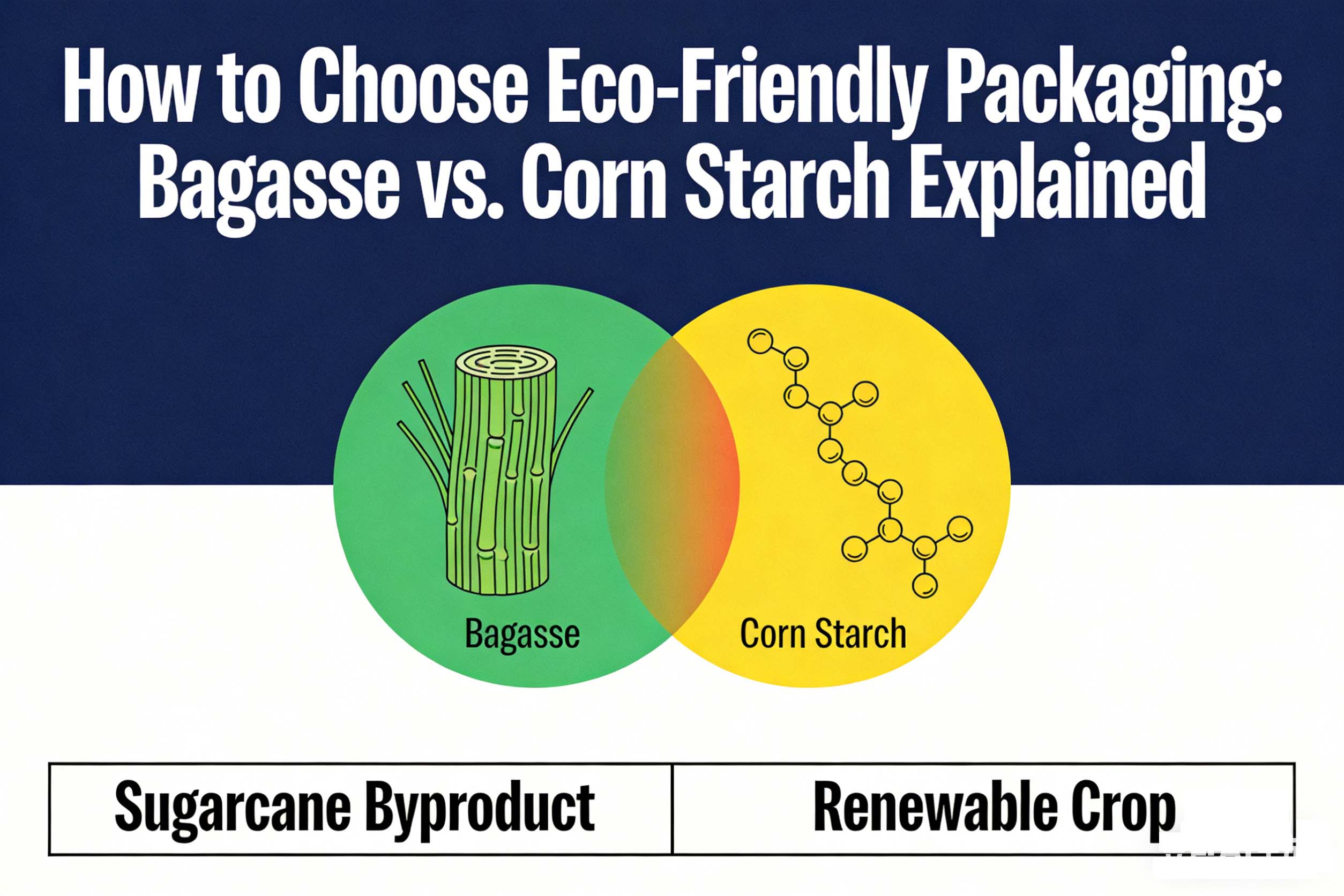 How to Choose Eco-Friendly Packaging: Bagasse vs. Corn Starch Explained