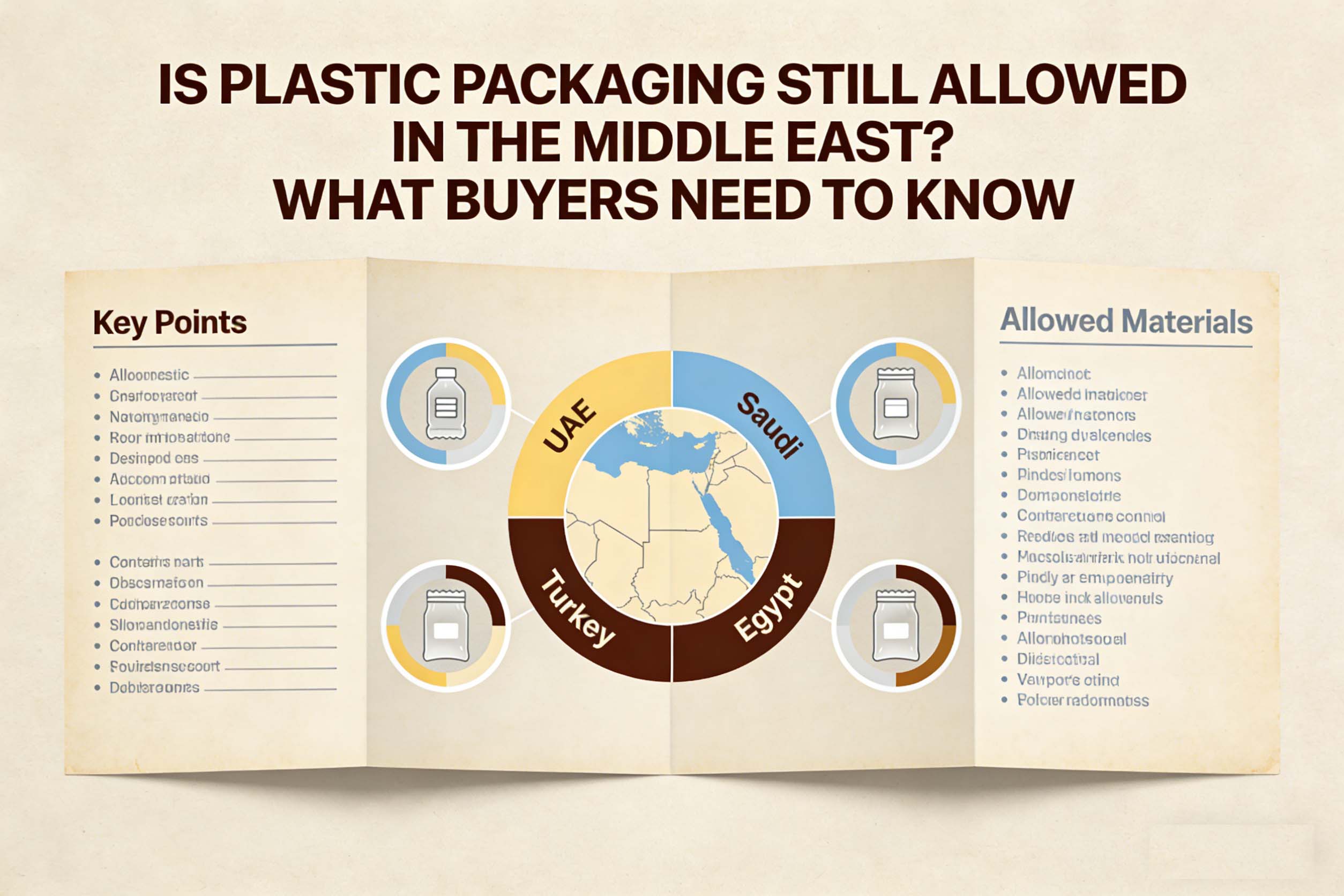 Gli imballaggi in plastica sono ancora ammessi in Medio Oriente? Quello che gli acquirenti devono sapere