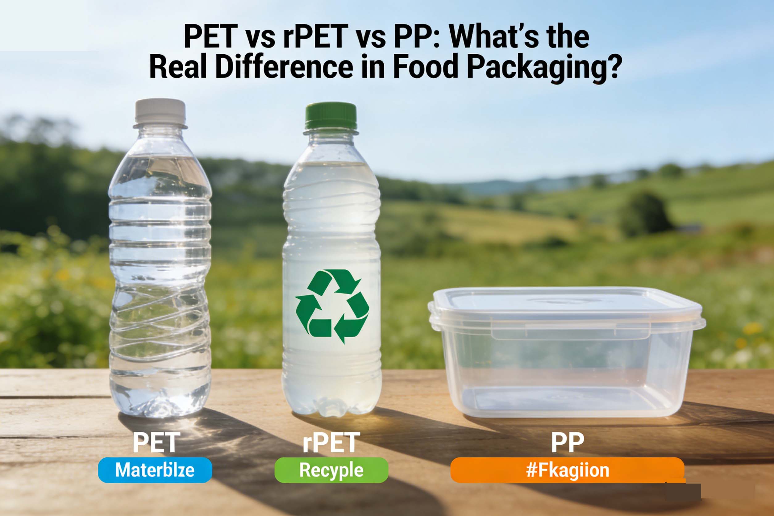 PET vs rPET vs PP: What’s the Real Difference in Food Packaging