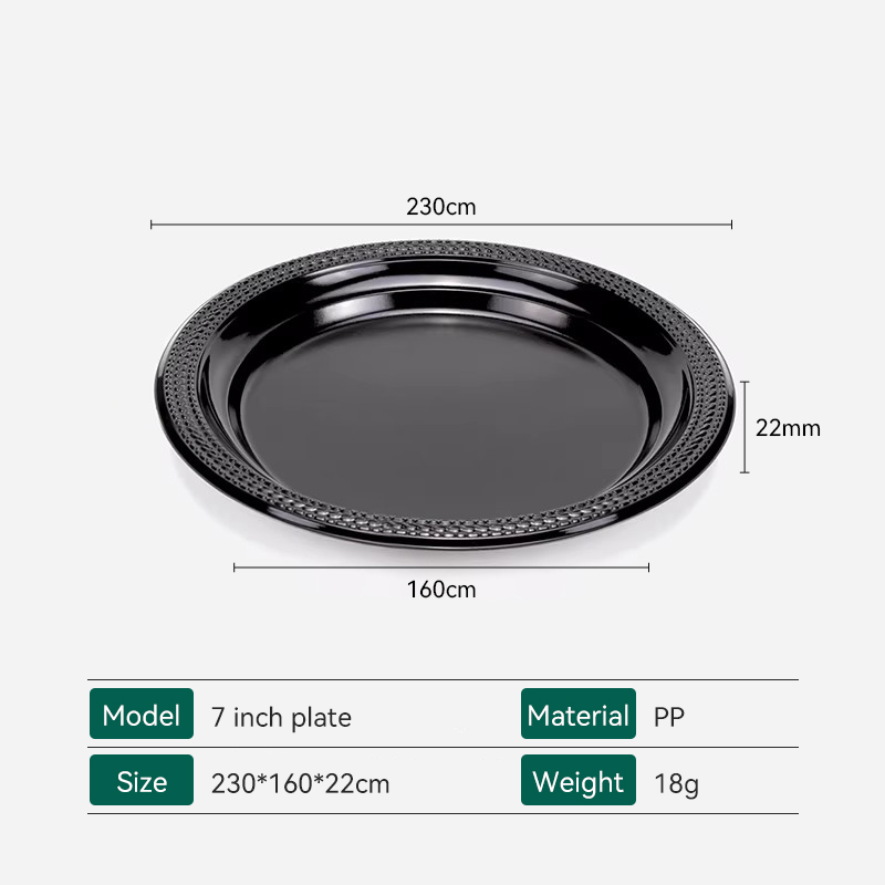 7 inch disposable pp plate