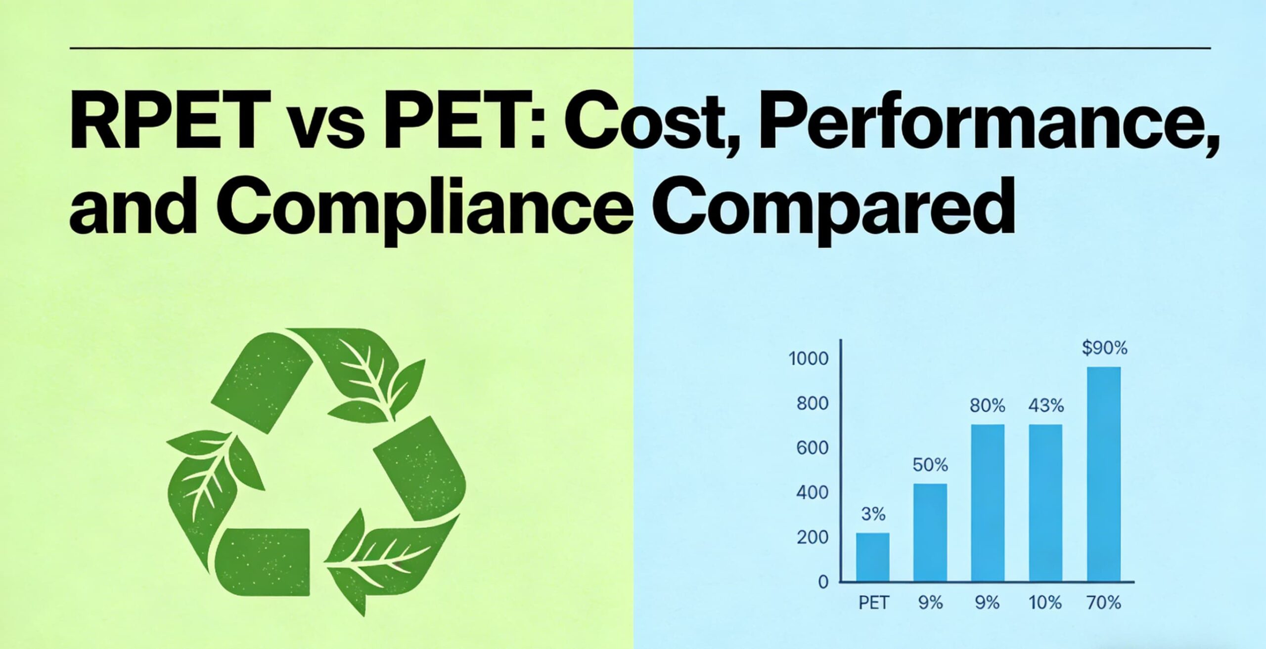 RPET vs PET Cost, Performance, and Compliance Compared