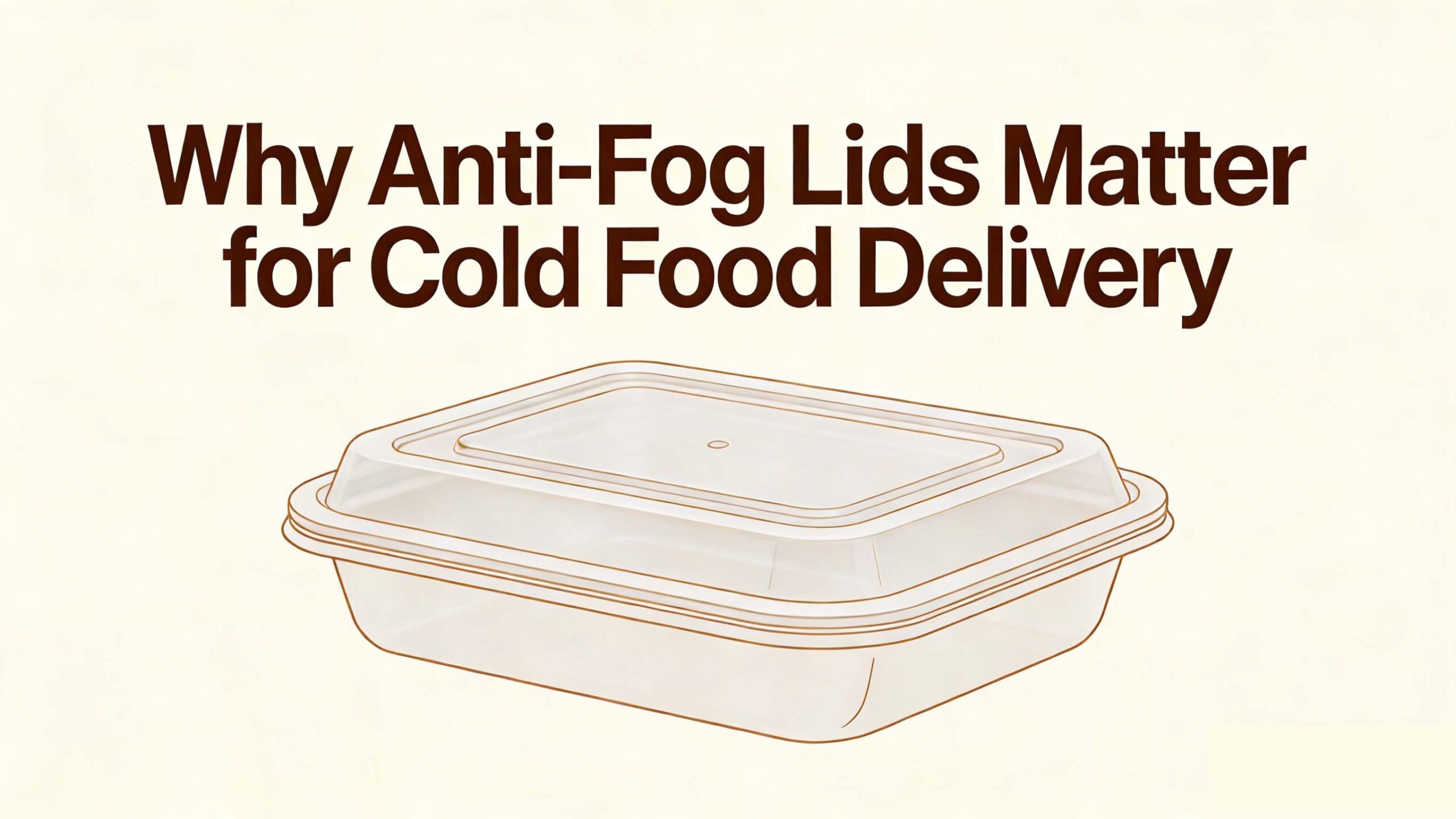 Why Anti-Fog Lids Matter for Cold Food Delivery