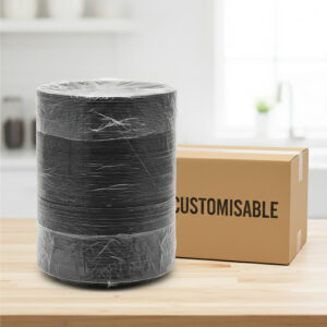 Stackable 3 compartment disposable plate for catering