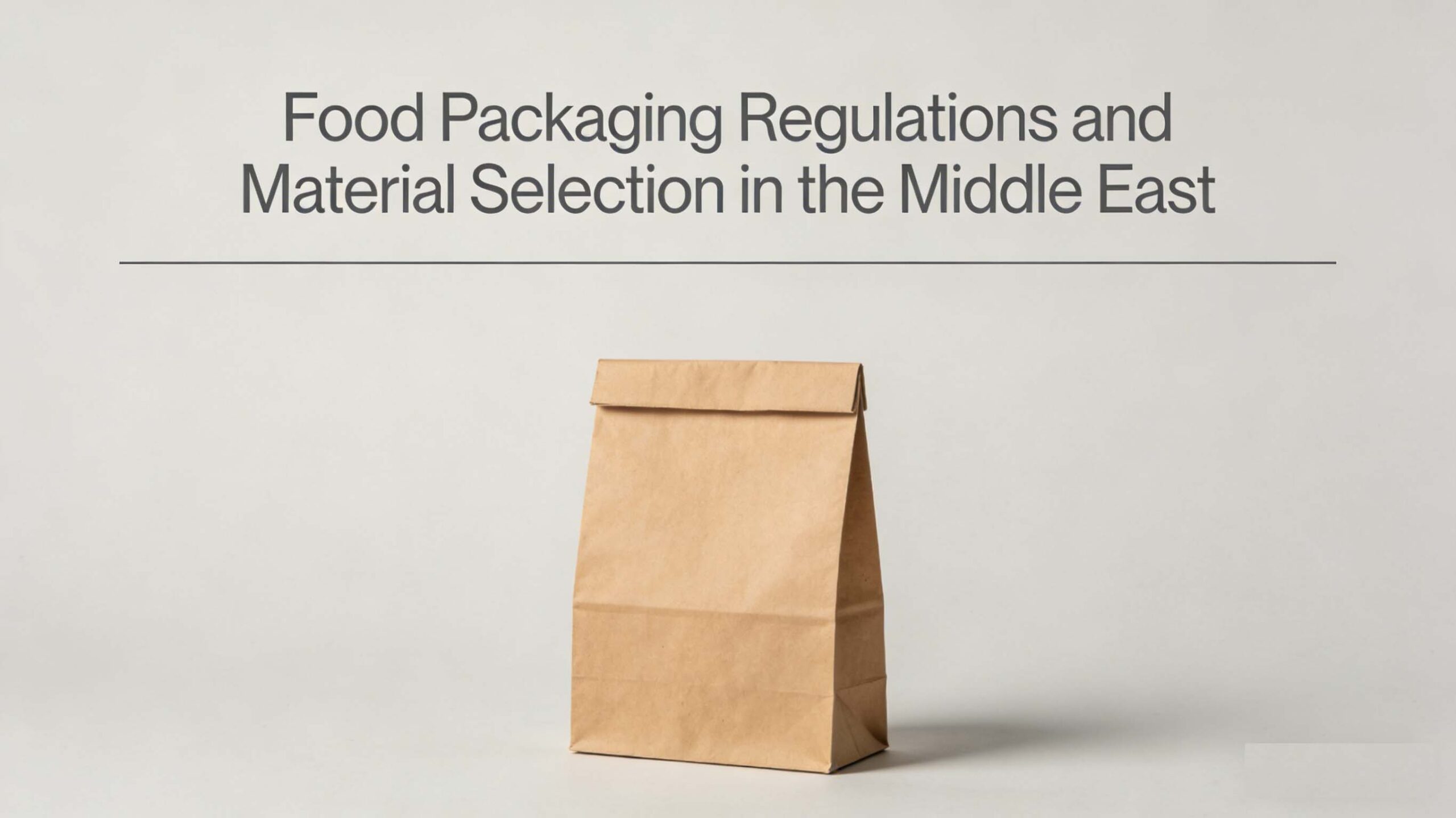 Food Packaging Regulations and Material Selection in the Middle East