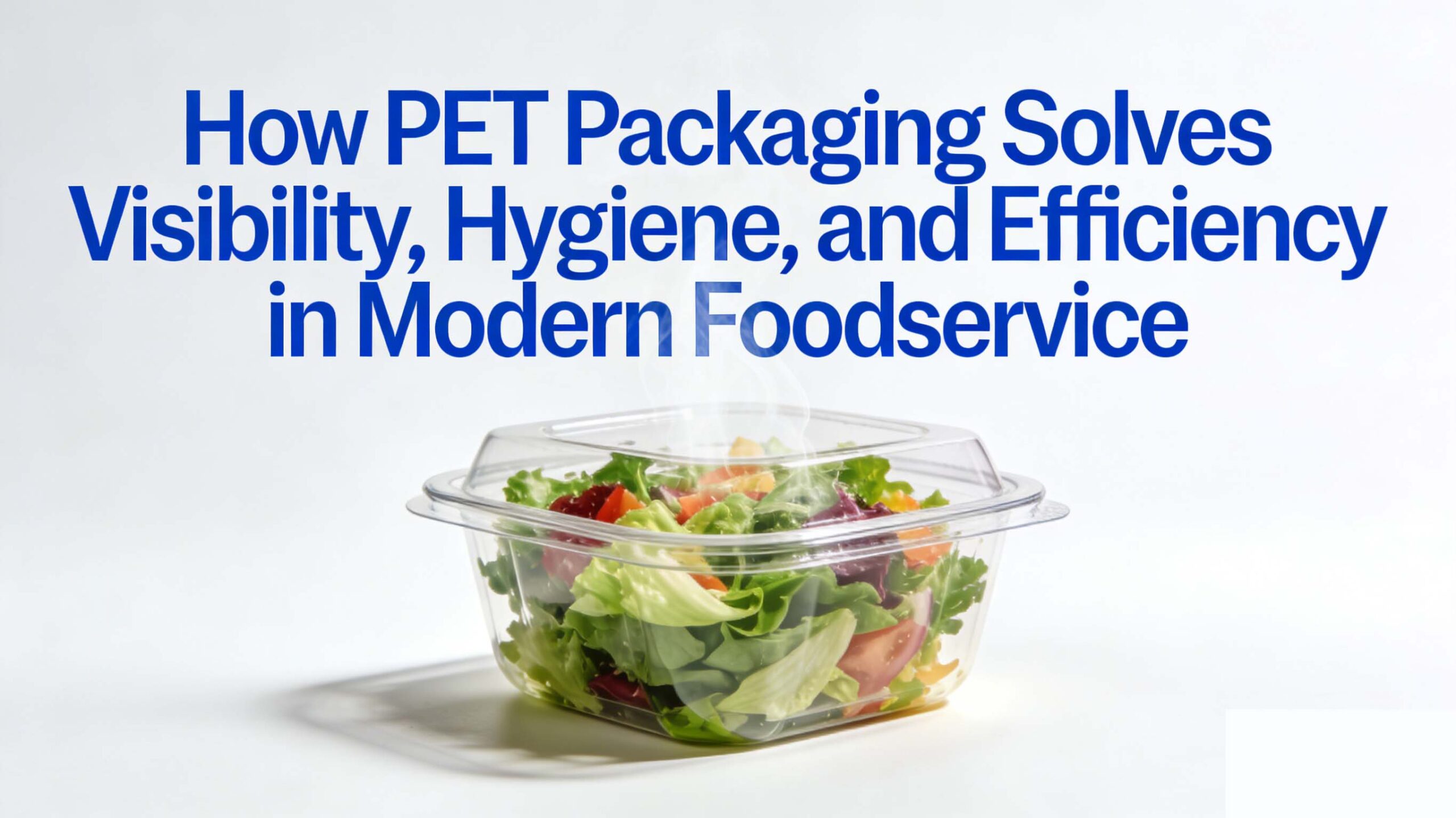 How PET Packaging Solves Visibility, Hygiene, and Efficiency in Modern Foodservice