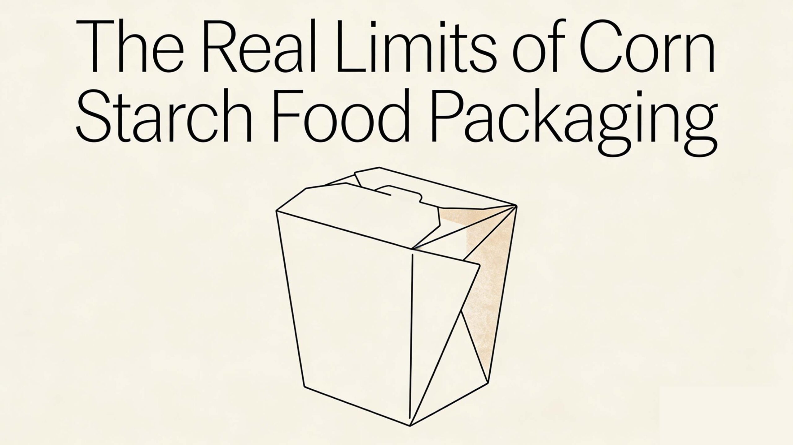 The Real Limits of Corn Starch Food Packaging