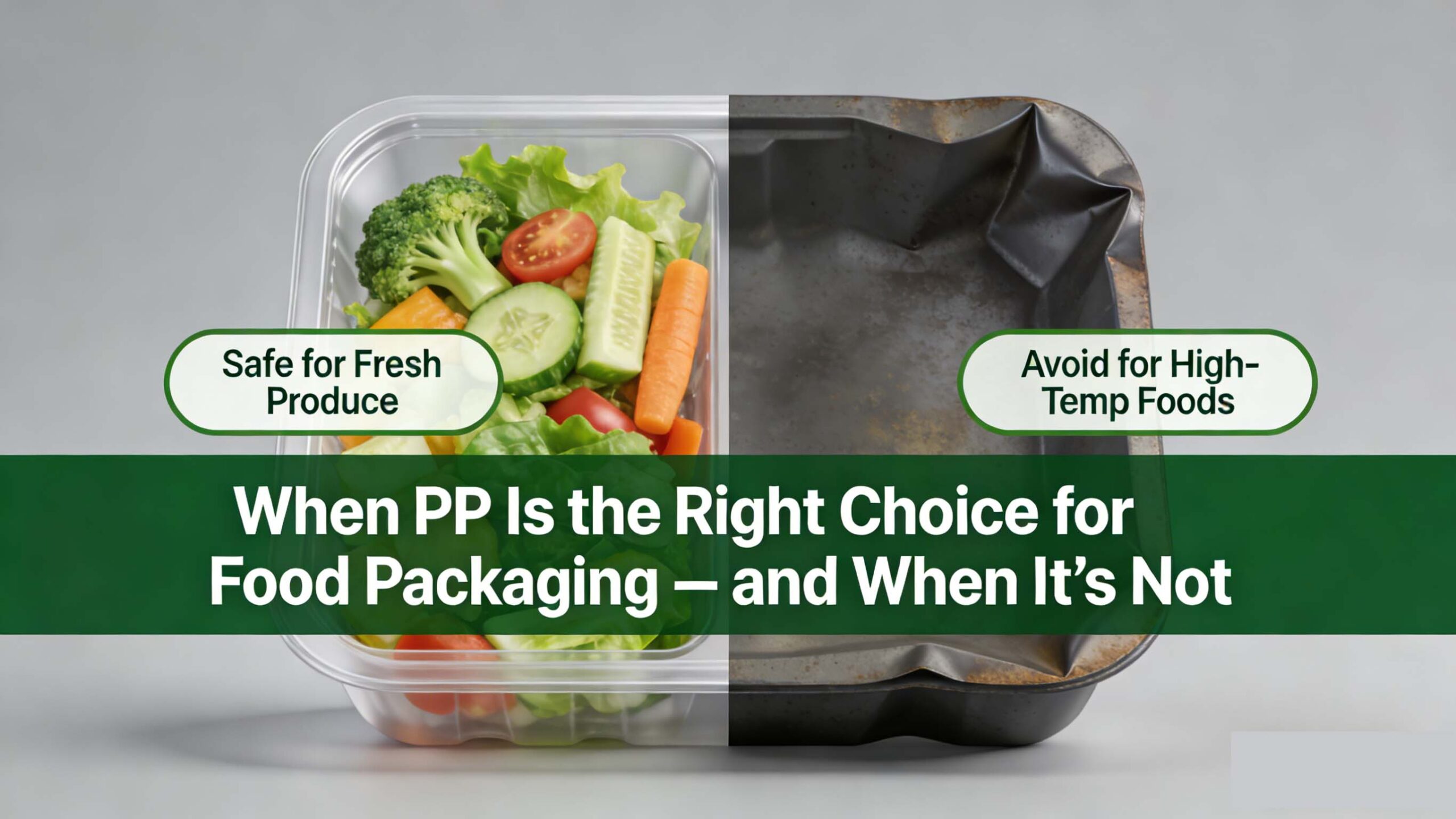 When PP Is the Right Choice for Food Packaging — and When It’s Not