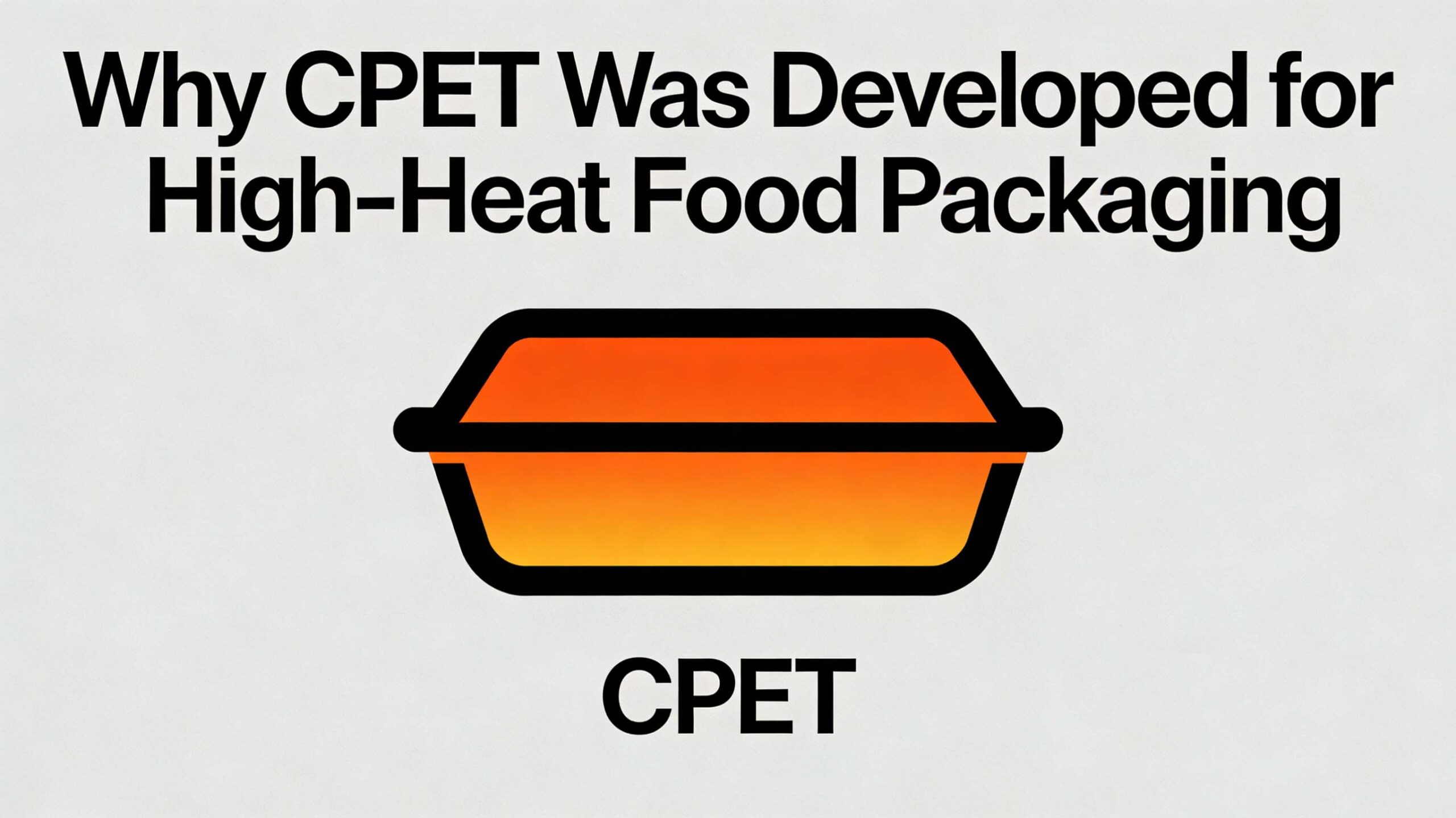 Why CPET Was Developed for High-Heat Food Packaging