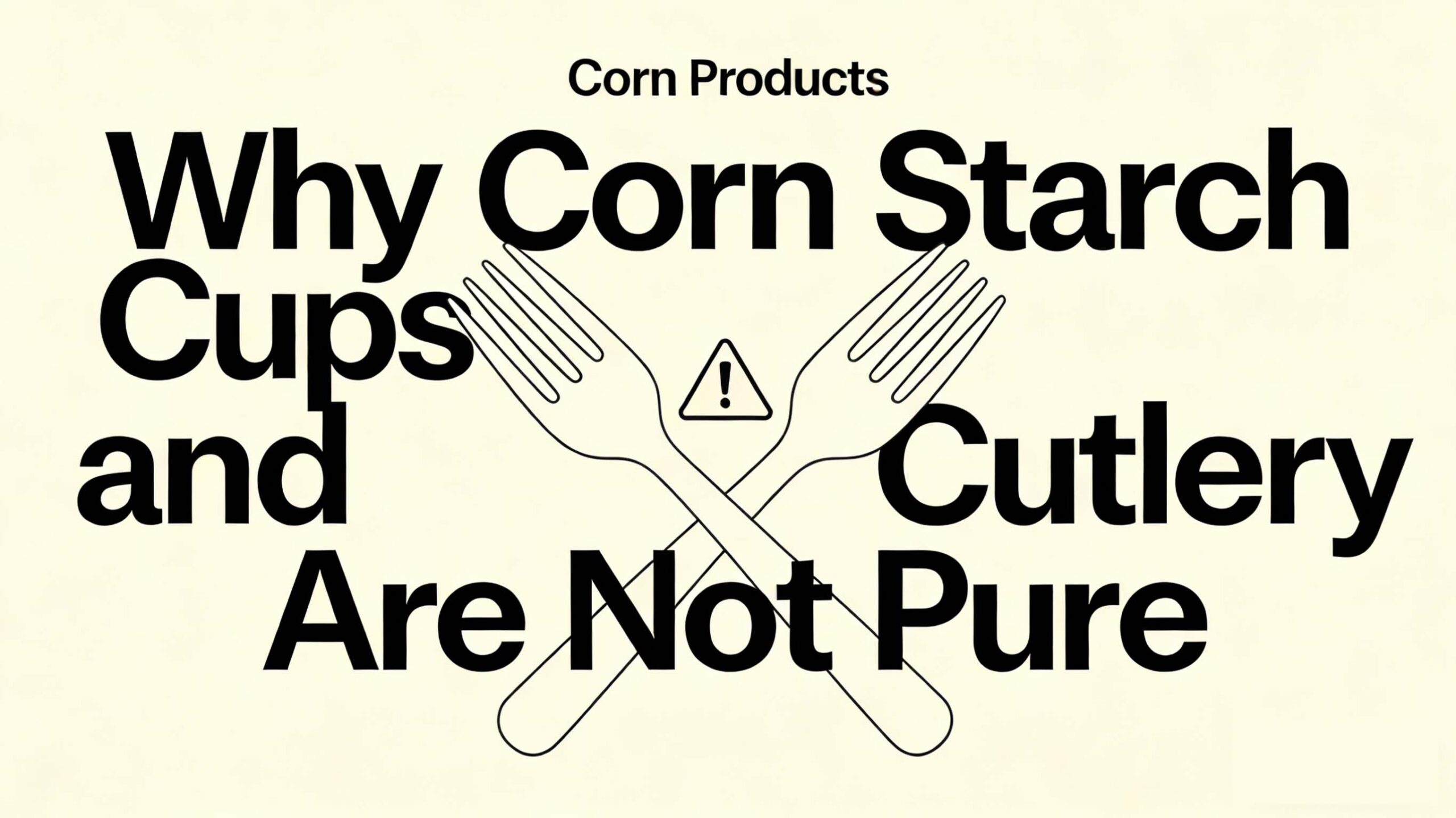 Why Corn Starch Cups and Cutlery Are Not Pure “Corn Starch” Products