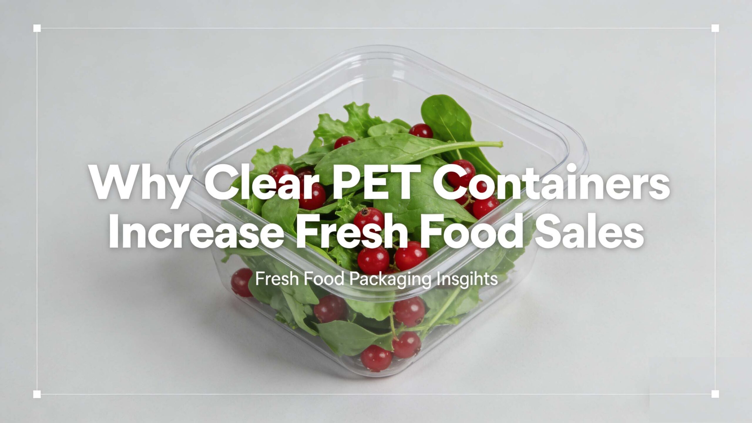 Why Clear PET Containers Increase Fresh Food Sales