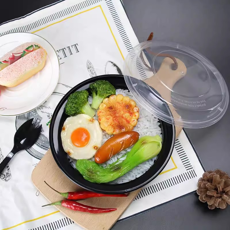 disposable pp bowl clear lid