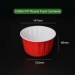 Mastering Large Portions: The 1000ml Extra-Deep Two-Color PP Takeaway Bowl