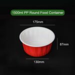 The High-Capacity Solution: 1500ml Two-Color Thermoformed Catering Bowl