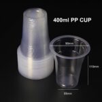 Disposable 400ml PP Cup for Beverage & Takeaway