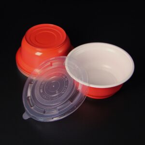 Disposable PP blister two-color bowl