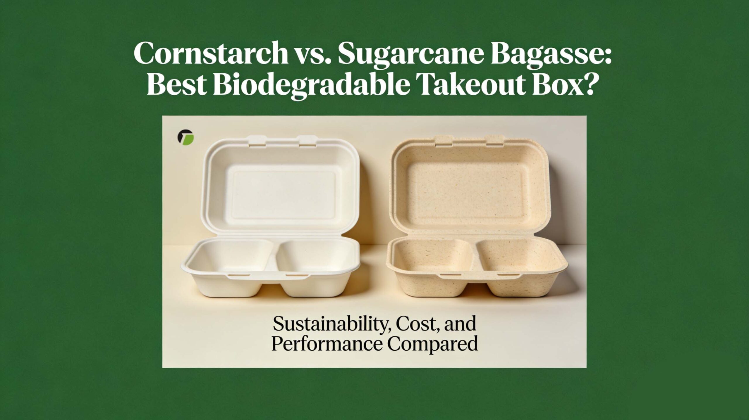Cornstarch vs. Sugarcane Bagasse: Best Biodegradable Takeout Box?