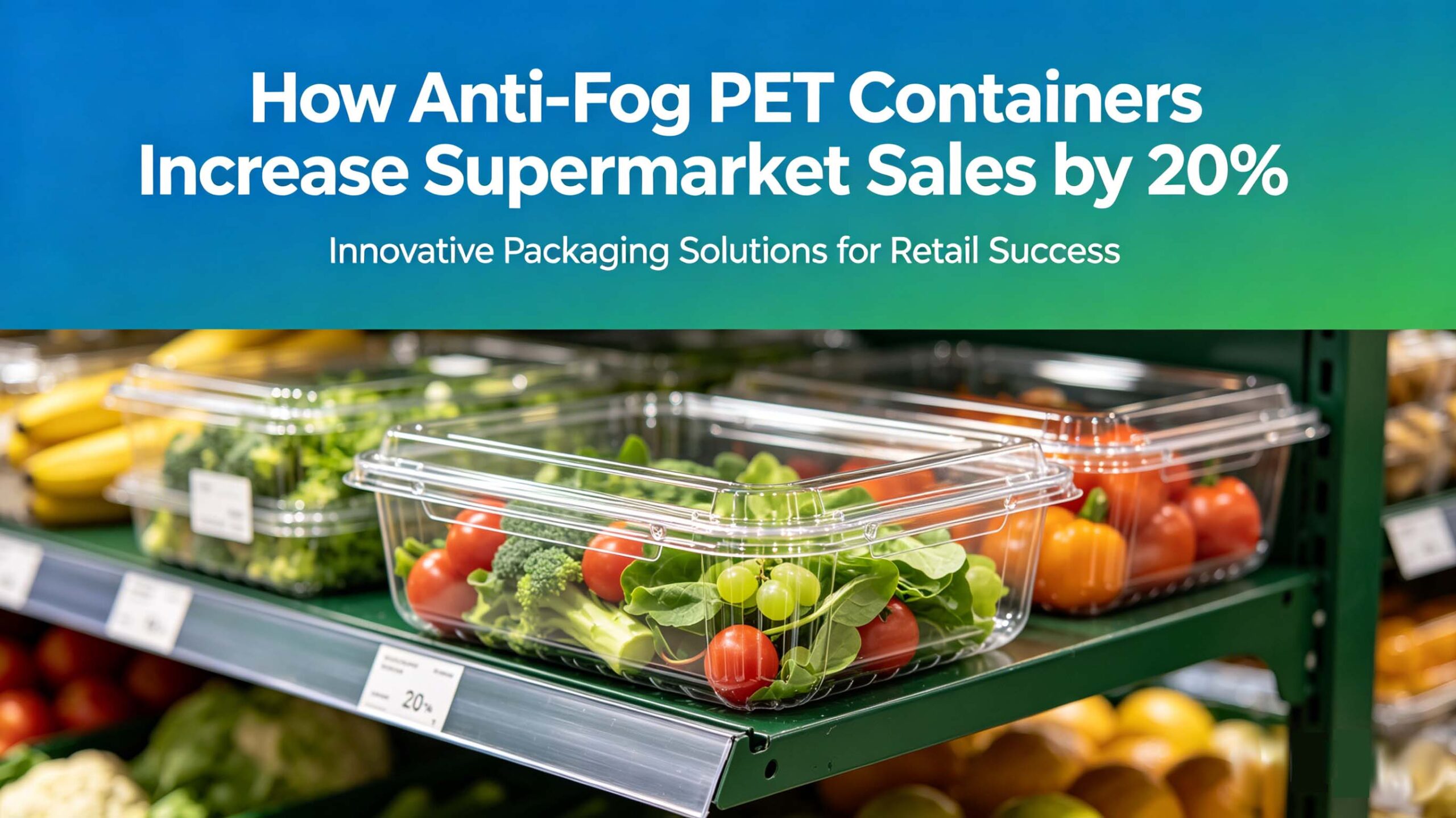 How Anti-Fog PET Containers Increase Supermarket Sales by 20%
