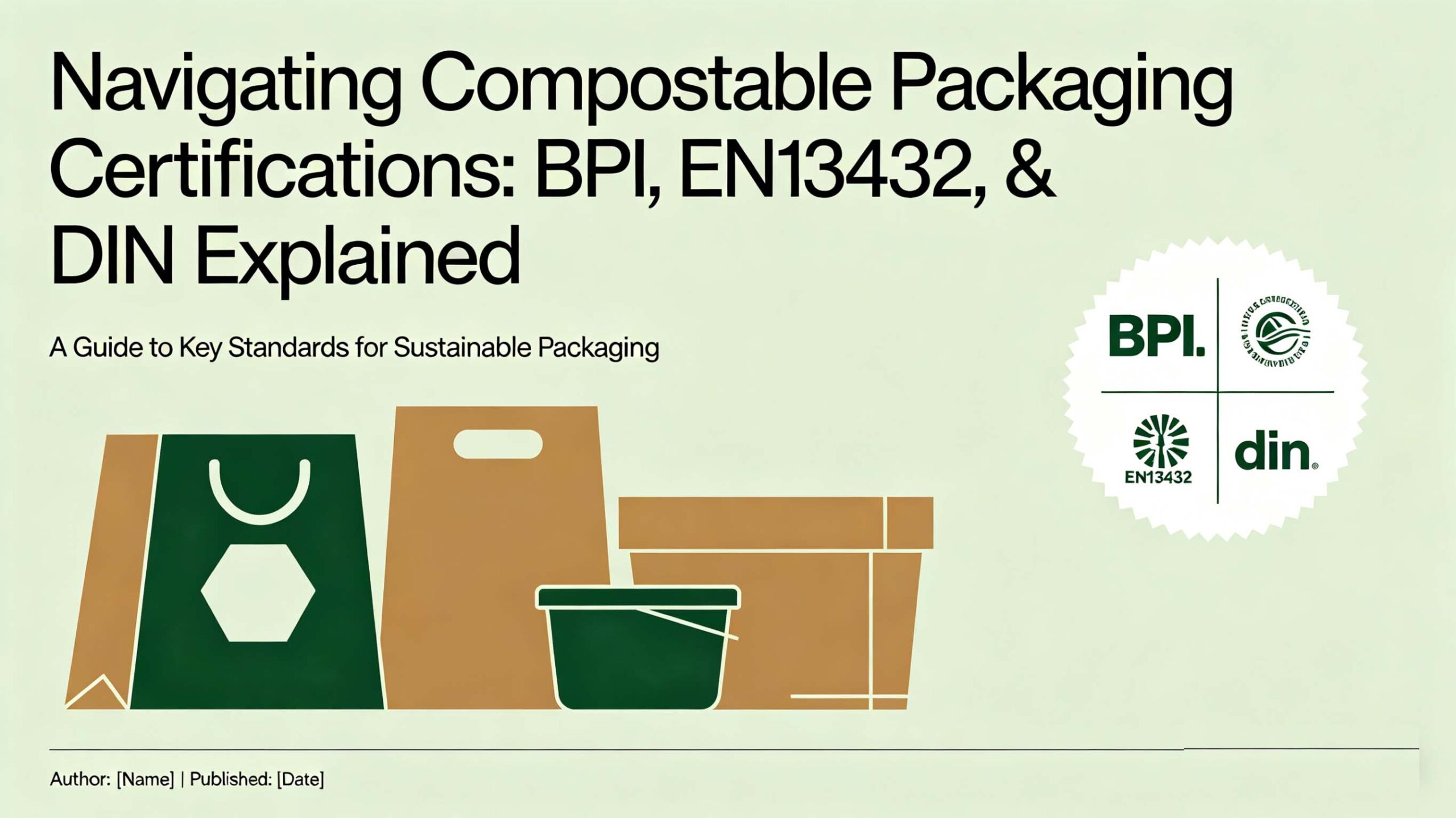 Navigating Compostable Packaging Certifications: BPI, EN13432, & DIN Explained