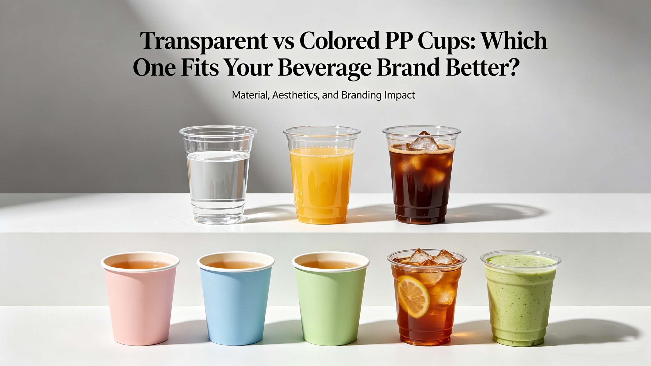 Transparent vs Colored PP Cups: Which One Fits Your Beverage Brand Better?