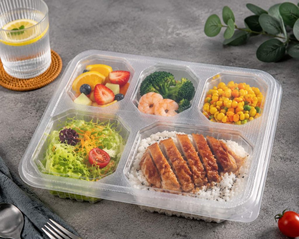 5-compartment lunch box
