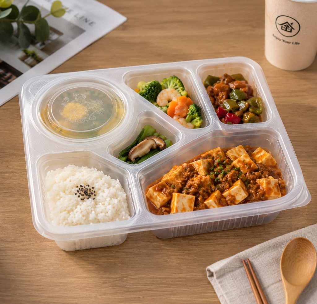 6-com PP lunch box container