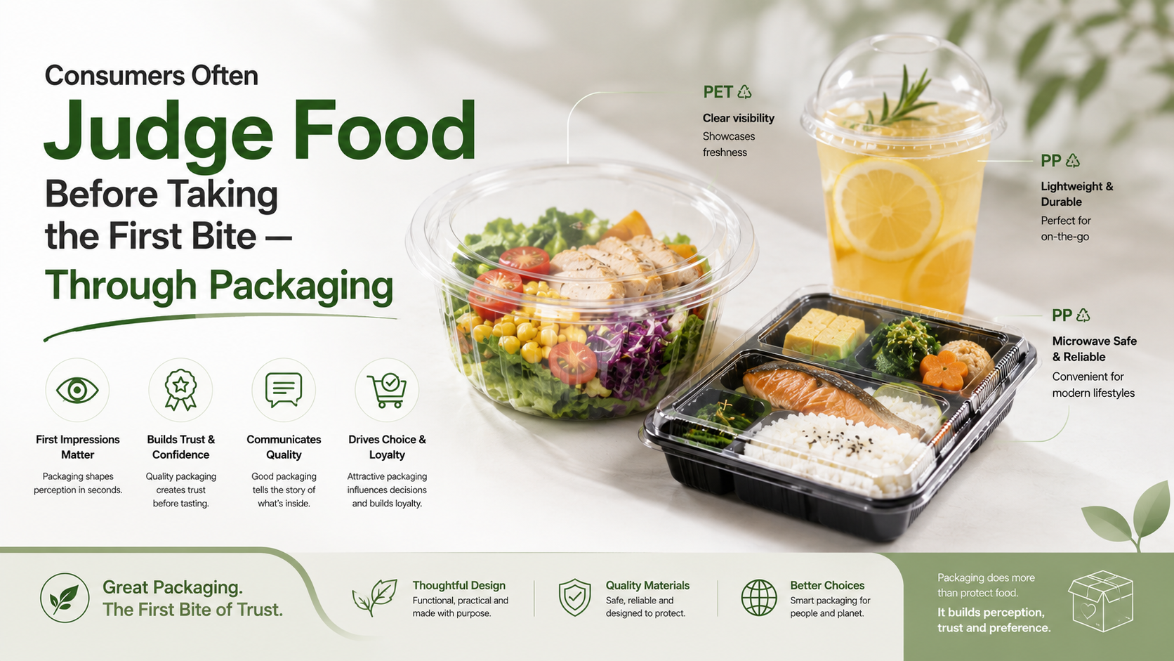 Consumers Often Judge Food Before Taking the First Bite — Through Packaging Consumers Often Judge Food Before Taking the First Bite — Through Packaging