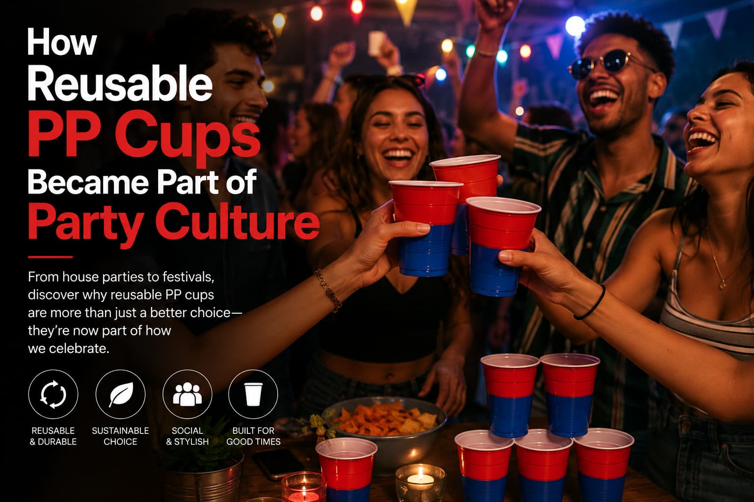 How Reusable PP Cups Became Part of Party Culture